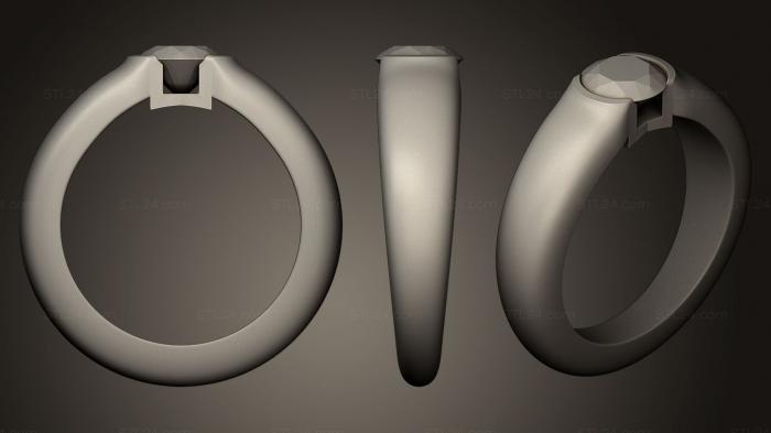 Ювелирные перстни и кольца (Кольцо 44, JVLRP_0146) 3D модель для ЧПУ станка